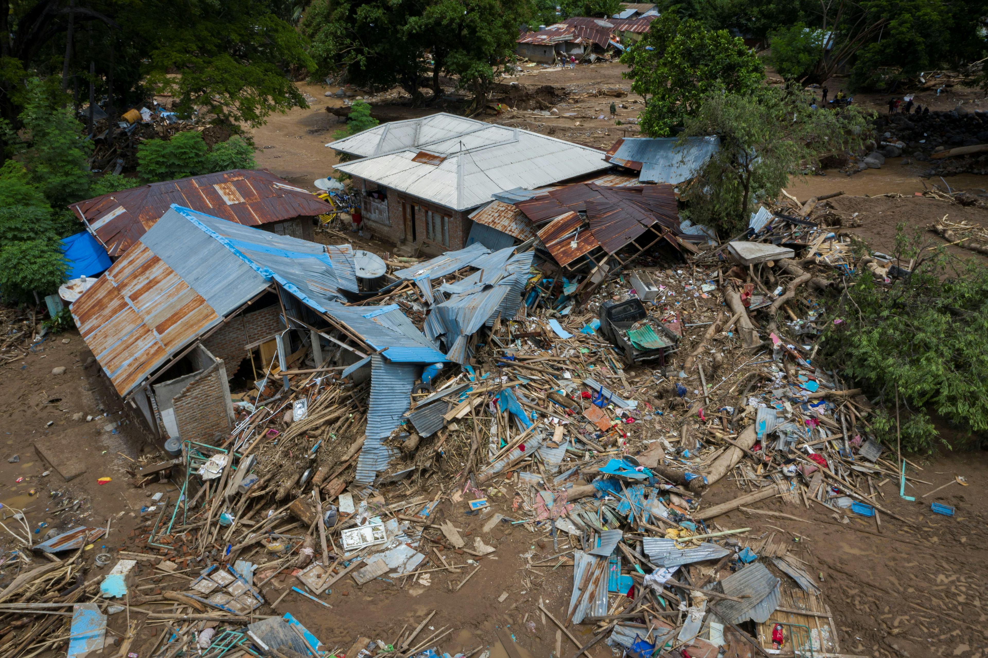 Devastation shown after Cyclone Seroja struck Indonesia