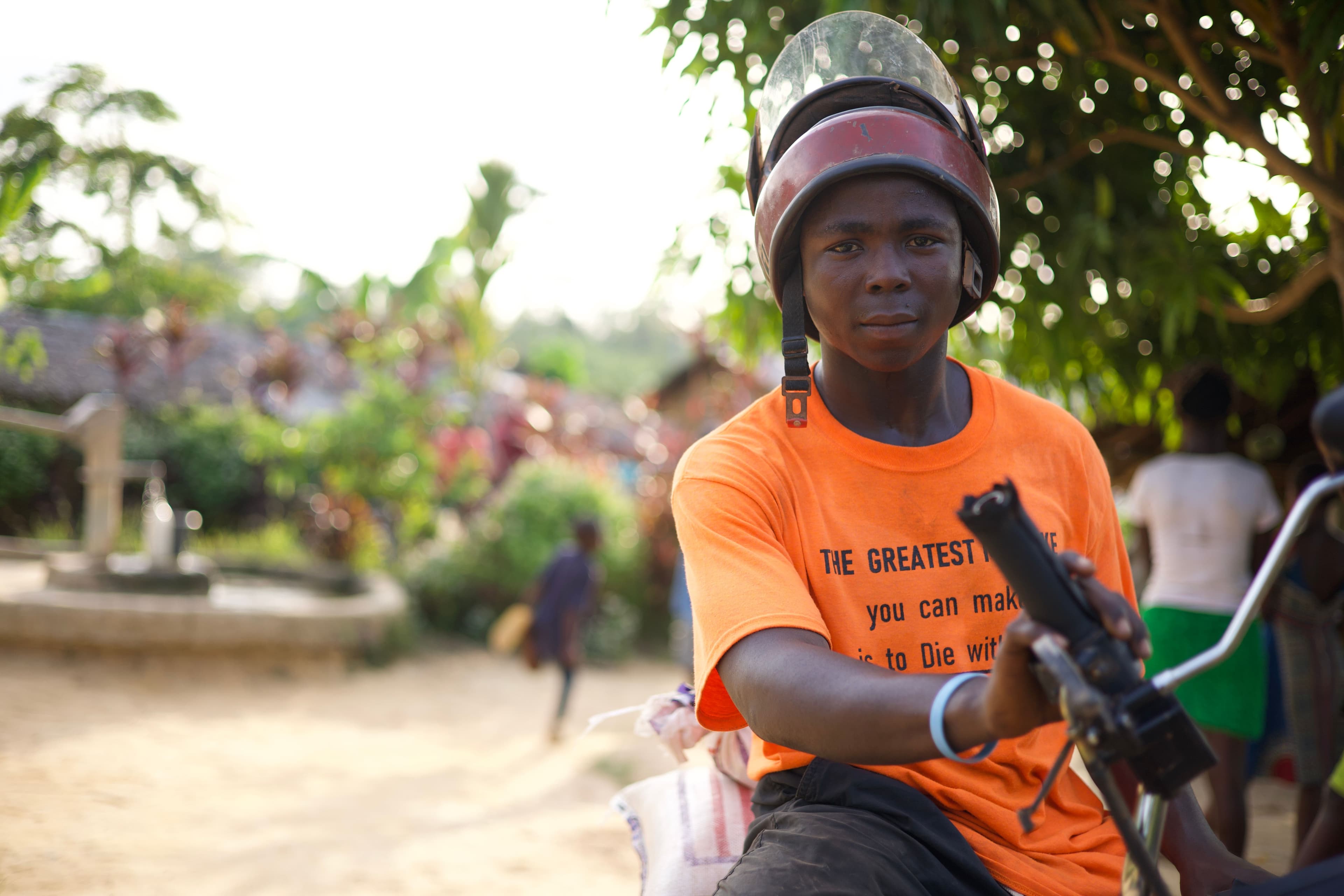 Young missionary in Liberia