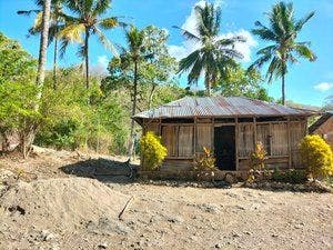 Make shift homes serve as the only shelter on Timor after Cyclone Seroja