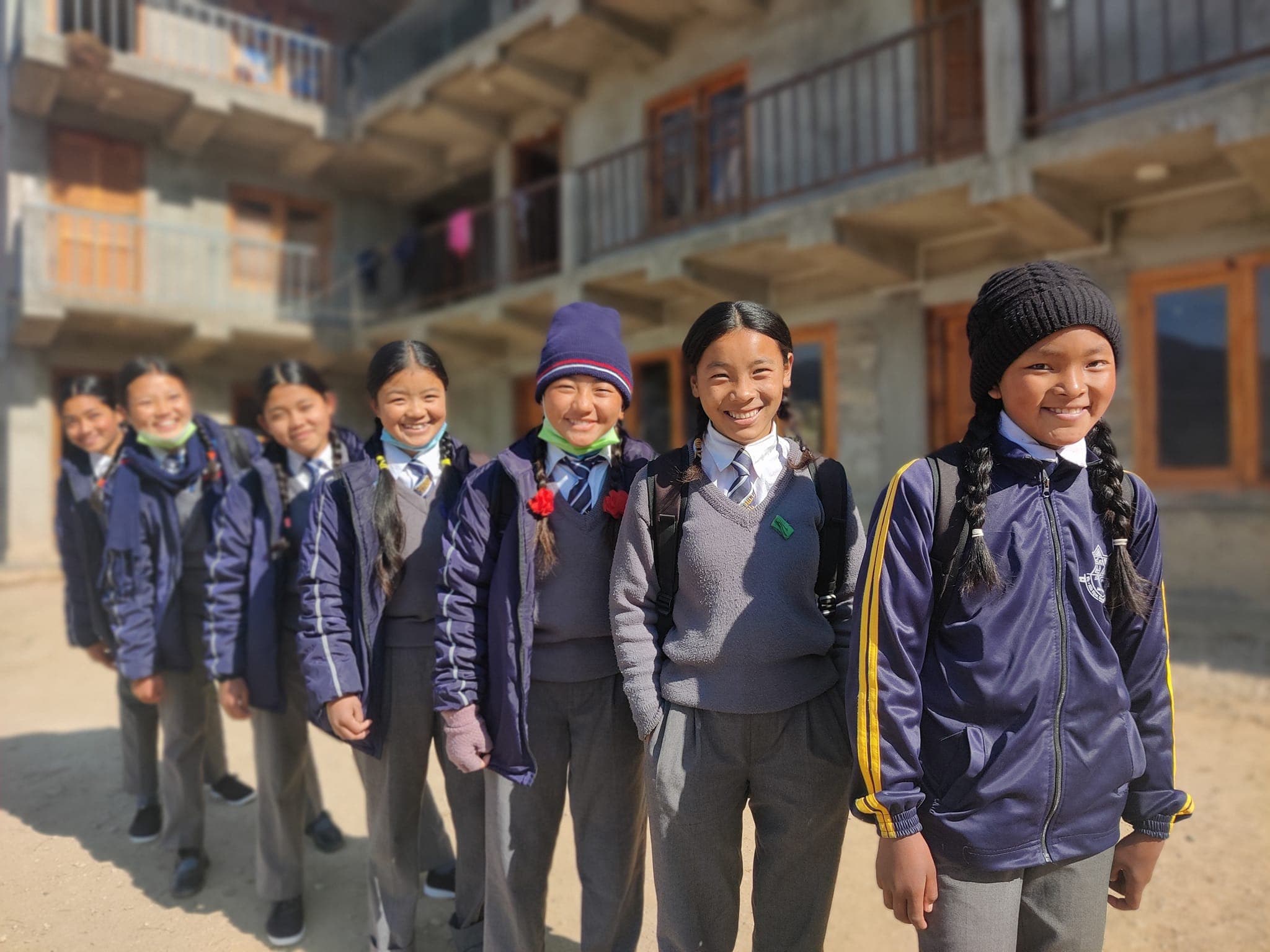 Young girls in Nepal.