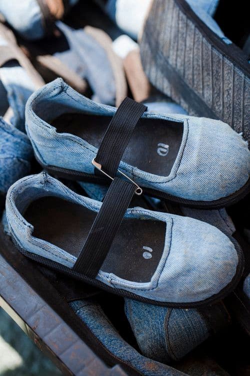 Every patient receiving jigger removal treatment receive a new pair of shoes